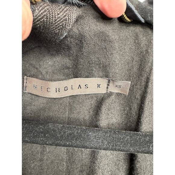 Nicholas K x Free People Byard Trench Coat with Waxed Cotton Size XS Like New - Picture 6 of 16